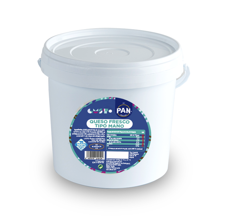 Queso de Mano bote 2kg. GUSTº P.A.N. - Imagen 2